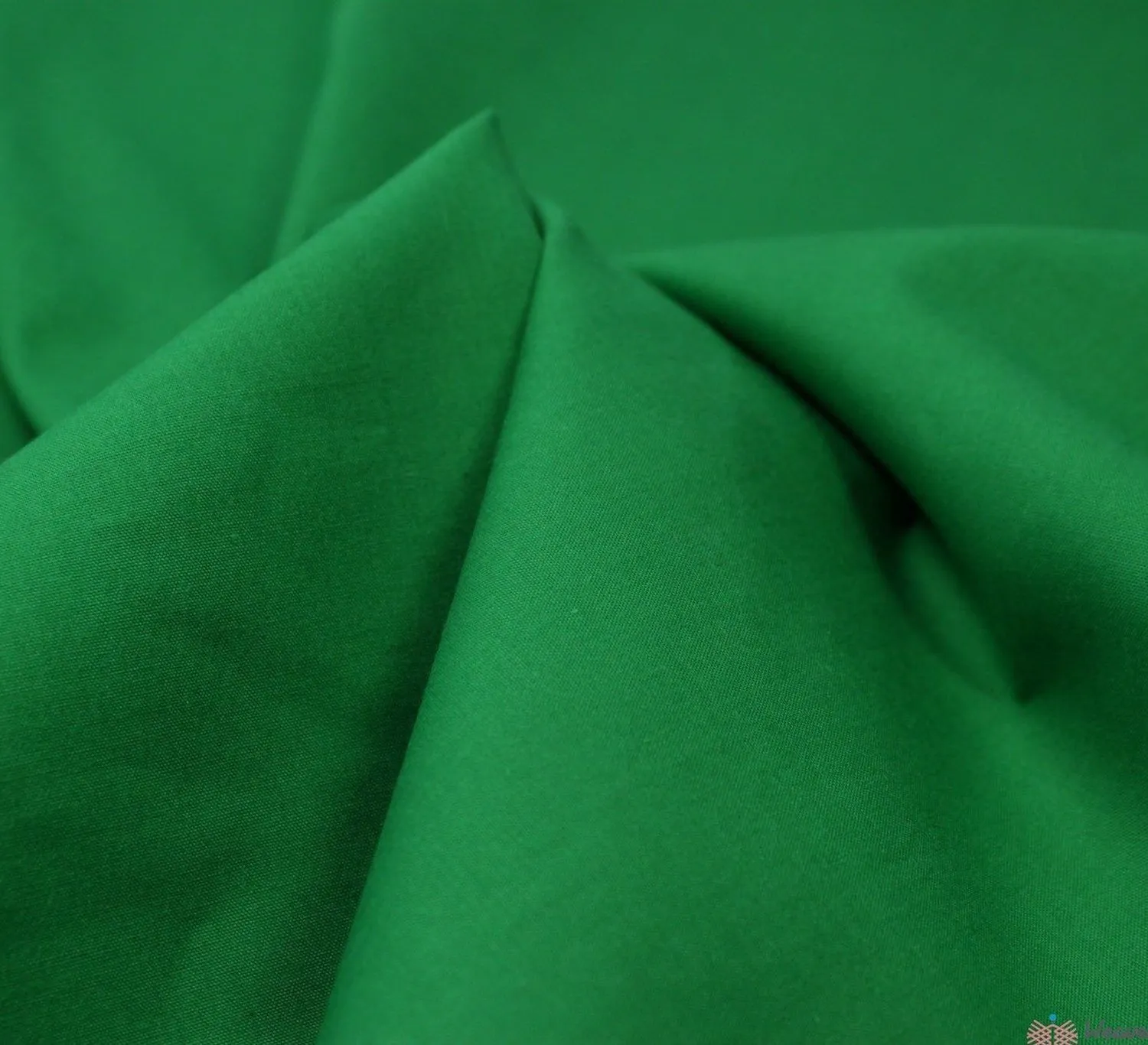 Plain Polycotton Fabric / Emerald