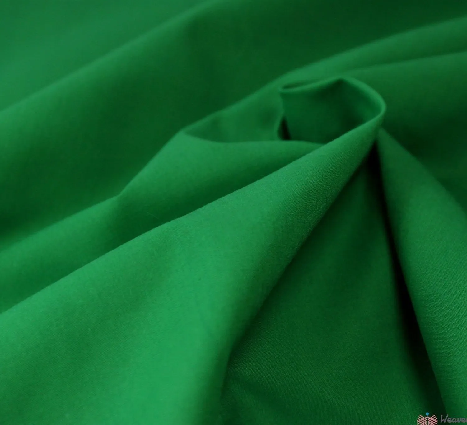 Plain Polycotton Fabric / Emerald