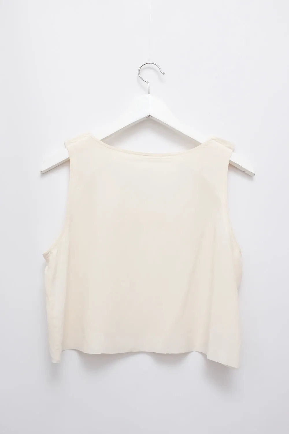 PURE SILK CROPPED VINTAGE SHELL TANK