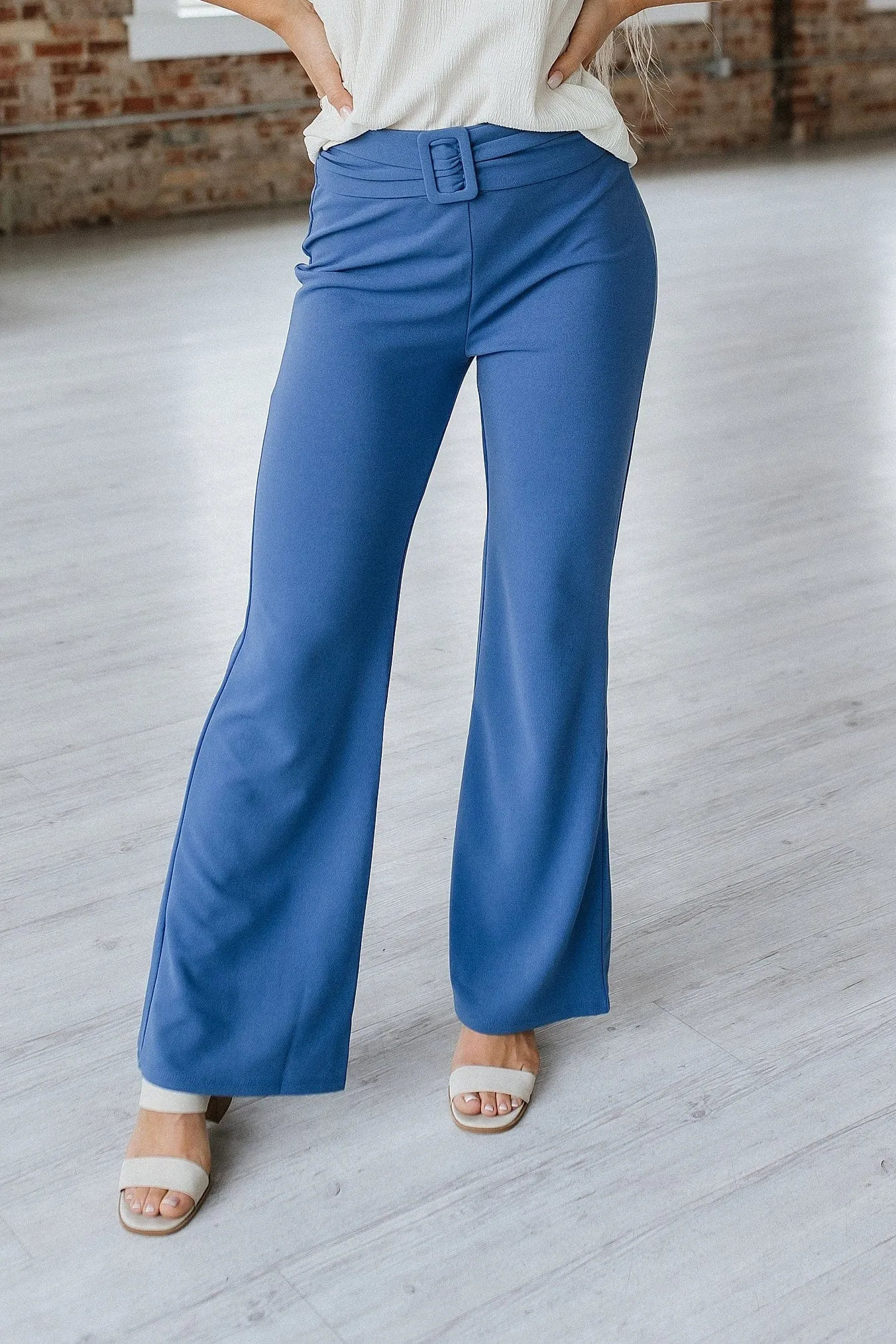 SALE - Clancy Belted Straight Pants