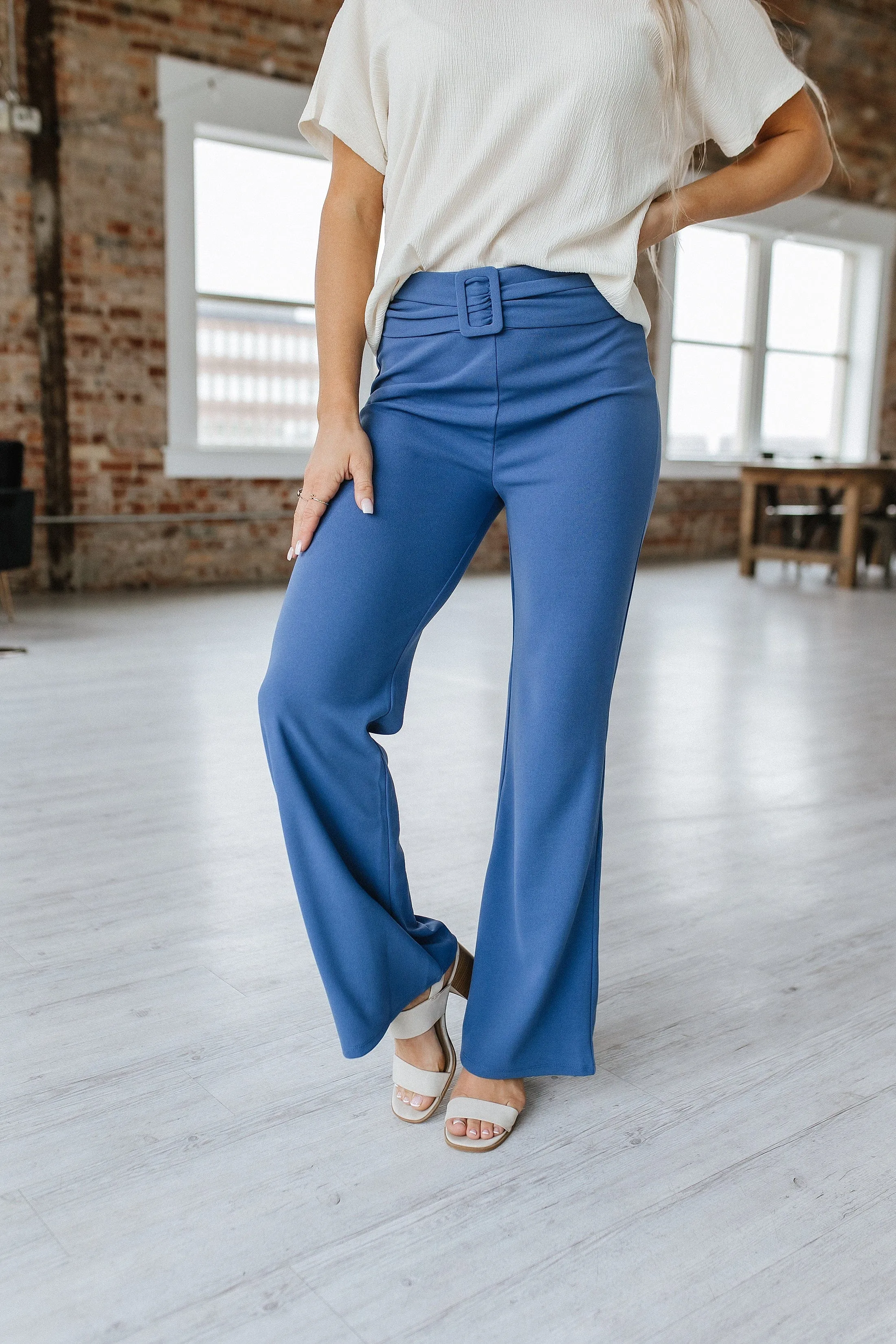 SALE - Clancy Belted Straight Pants