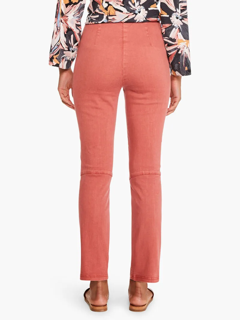 Seams All Day Slim Leg Denim Pant in Terracotta