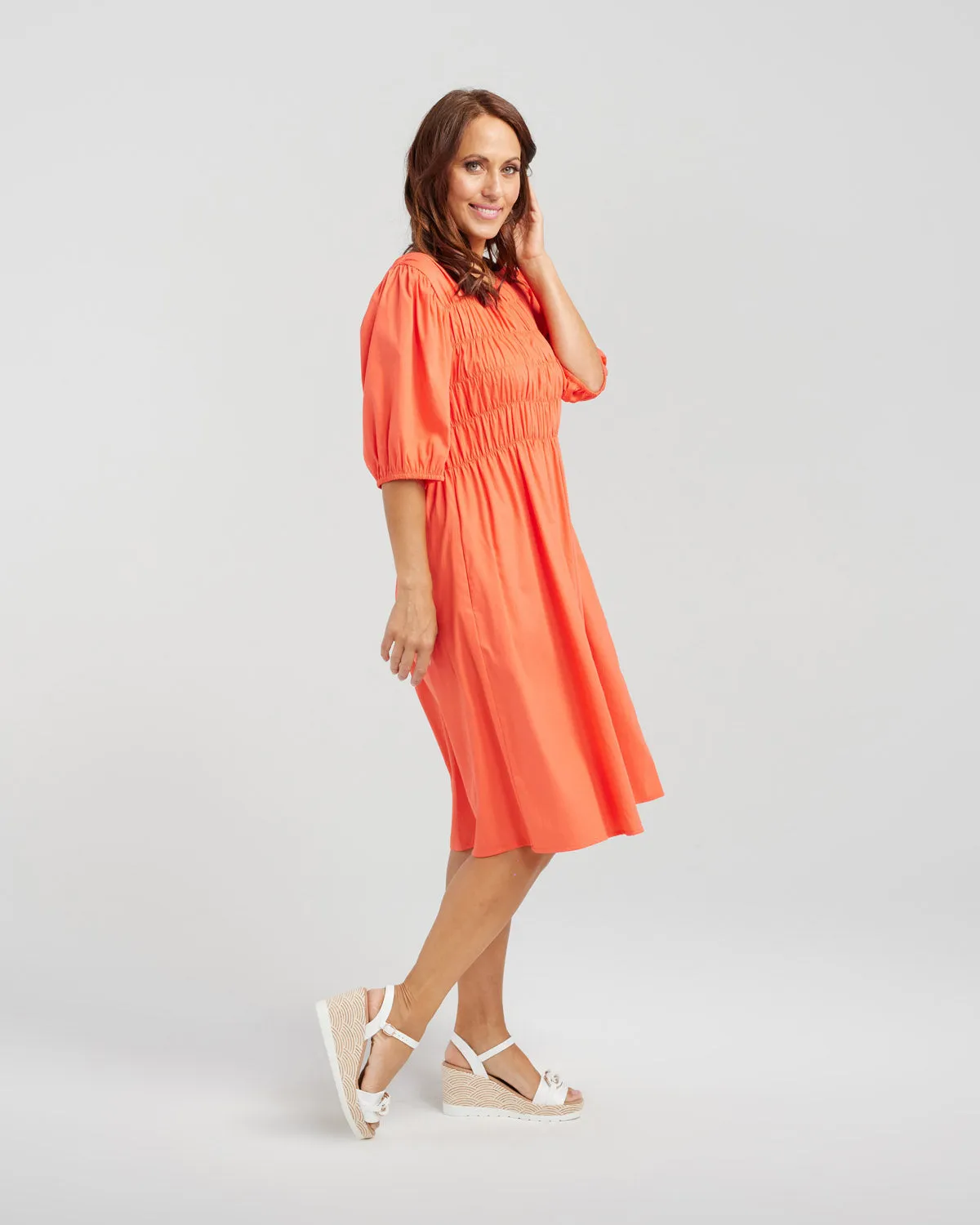 Sienna Dress Coral