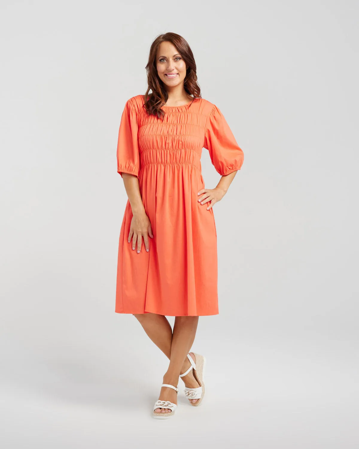 Sienna Dress Coral