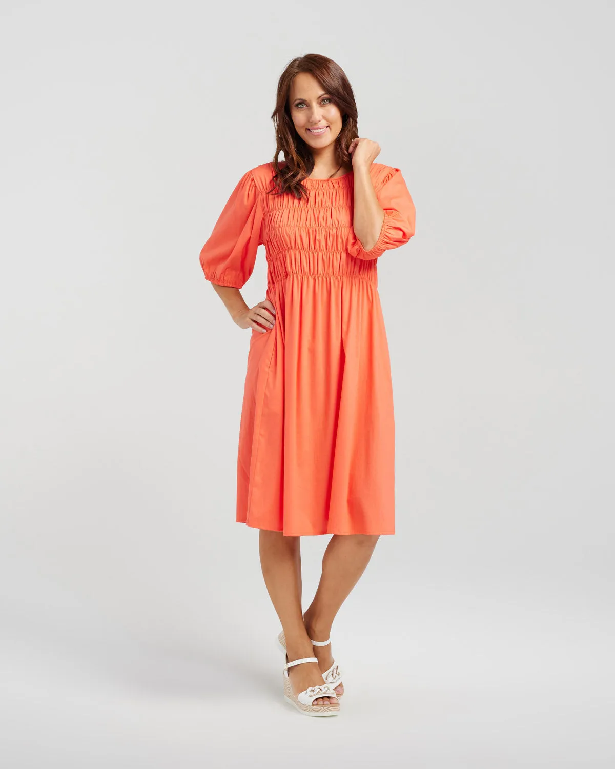 Sienna Dress Coral