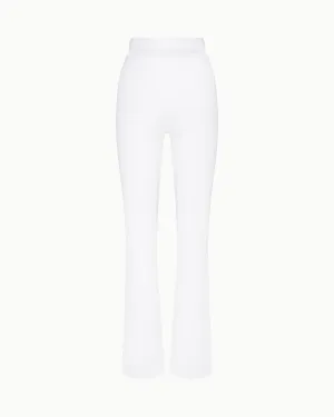 Sleek Stretch Cutout Foldover Pant | Bright White