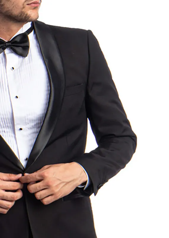 Solid Black Slim Fit Tuxedo