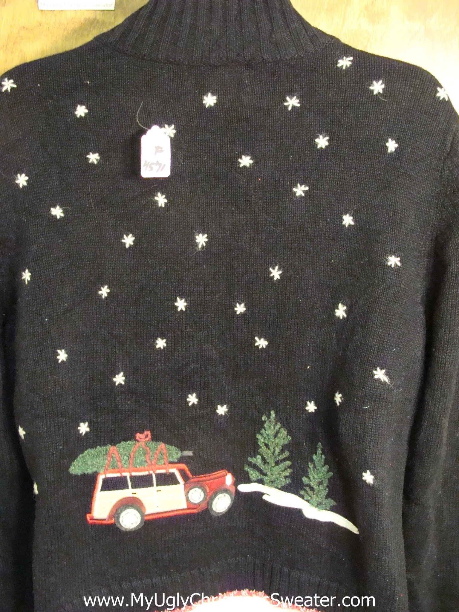 Strange Theme Cute Holiday Sweater Finding a Tree