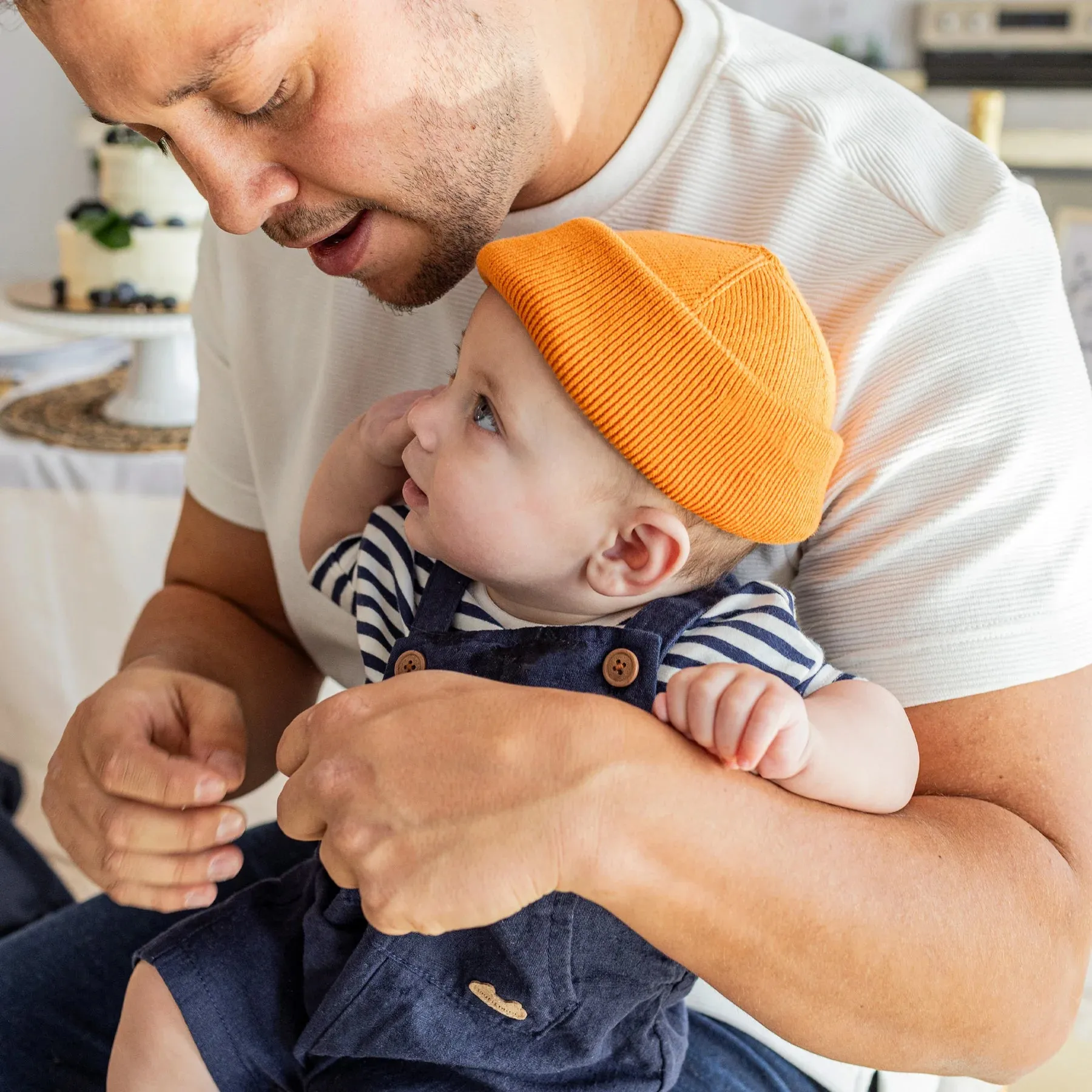 The Rhodes Linen Blend Short Overalls - BABY