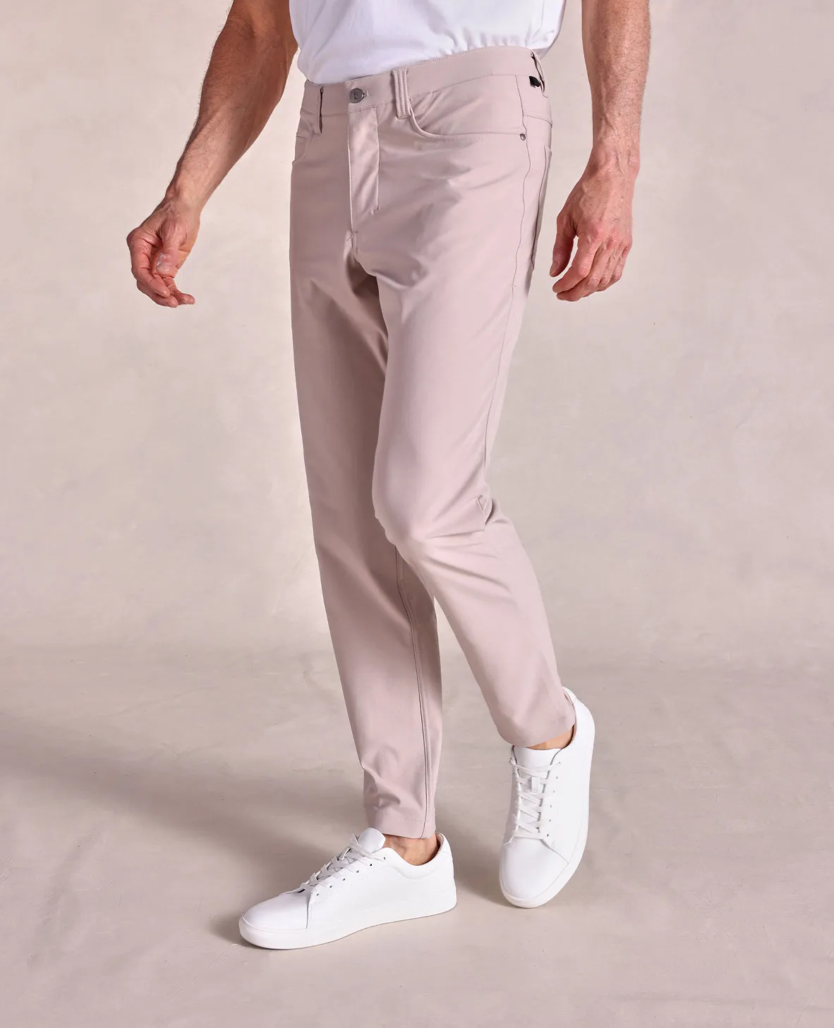 The Voyager - Performance Knit 5-Pocket Pant - Khaki