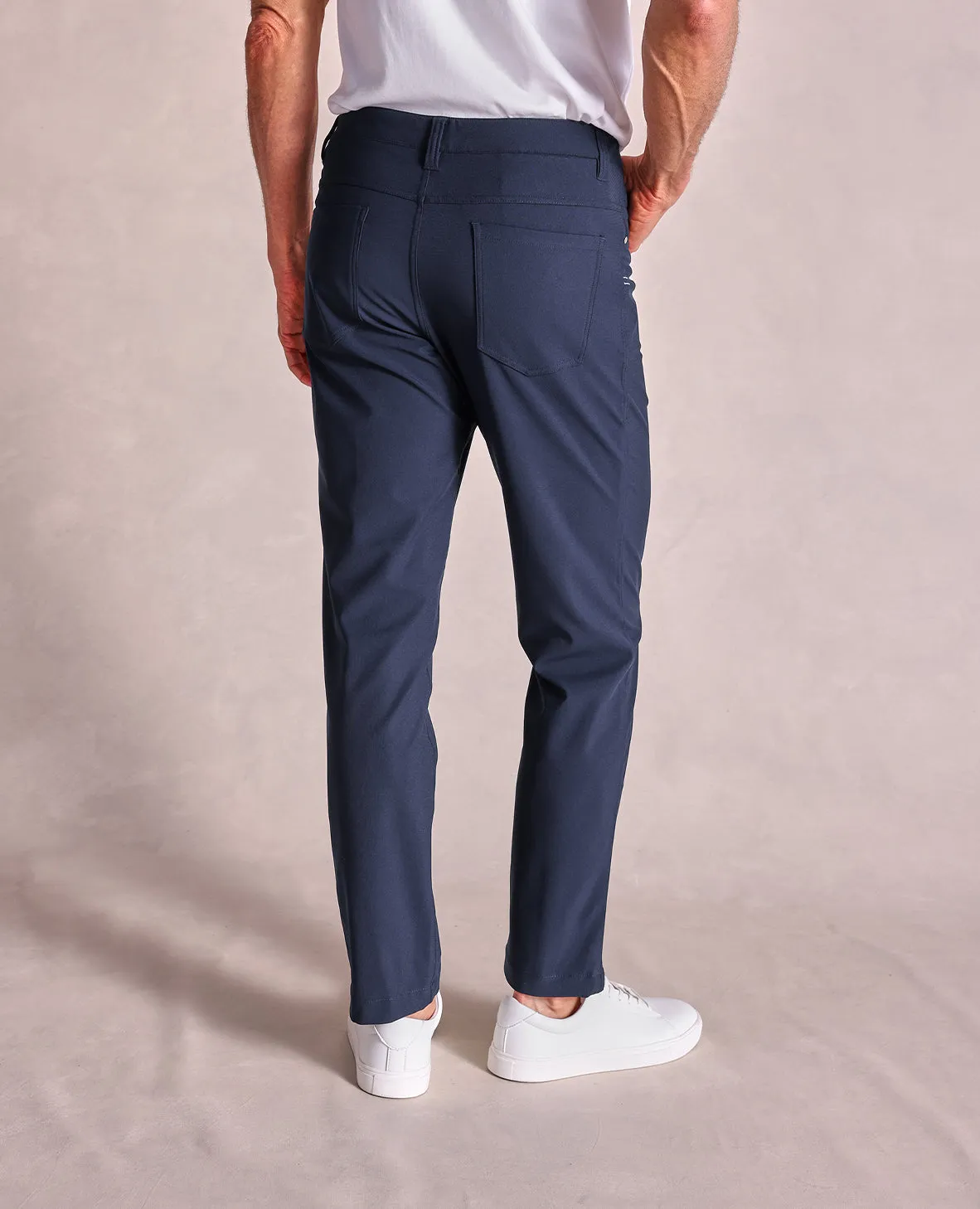 The Voyager - Performance Knit 5-Pocket Pant - Navy