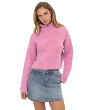 Tiff Crop Turtleneck Sweater