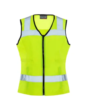 UHV662 HiVis Women's Nylon Vest with Pockets