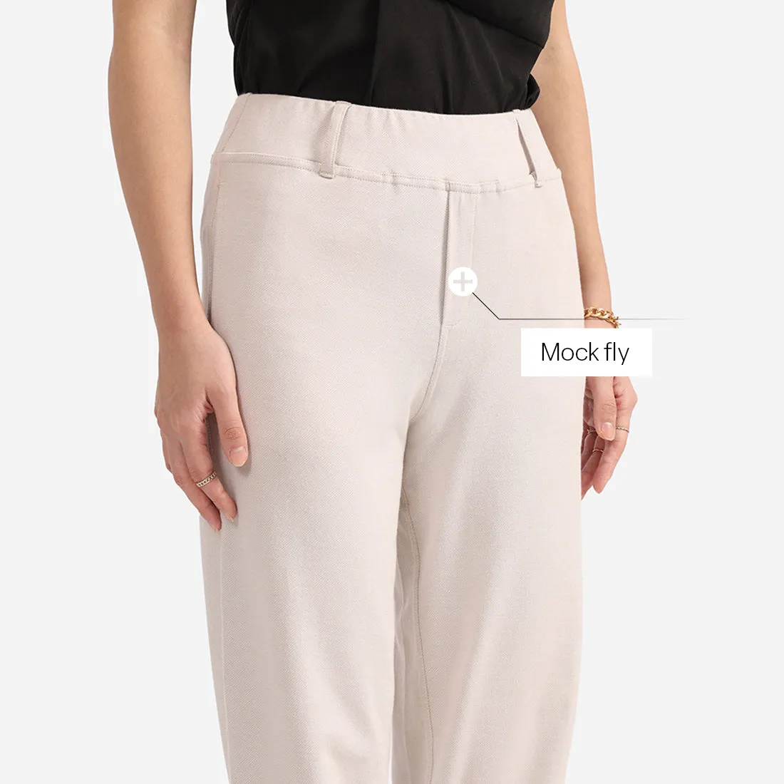 Work-To-Wine Twill Straight Pants