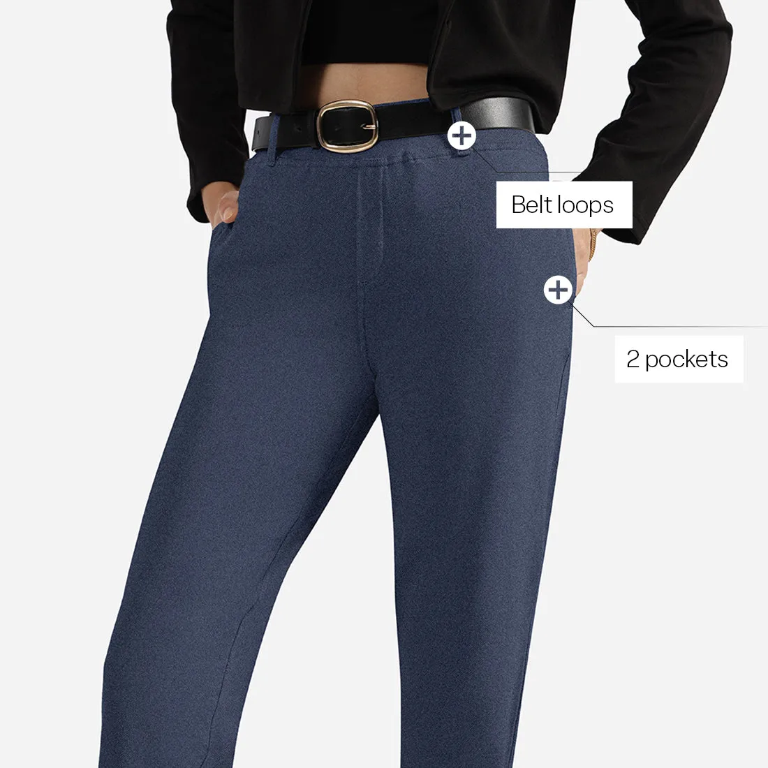 Work-To-Wine Twill Straight Pants