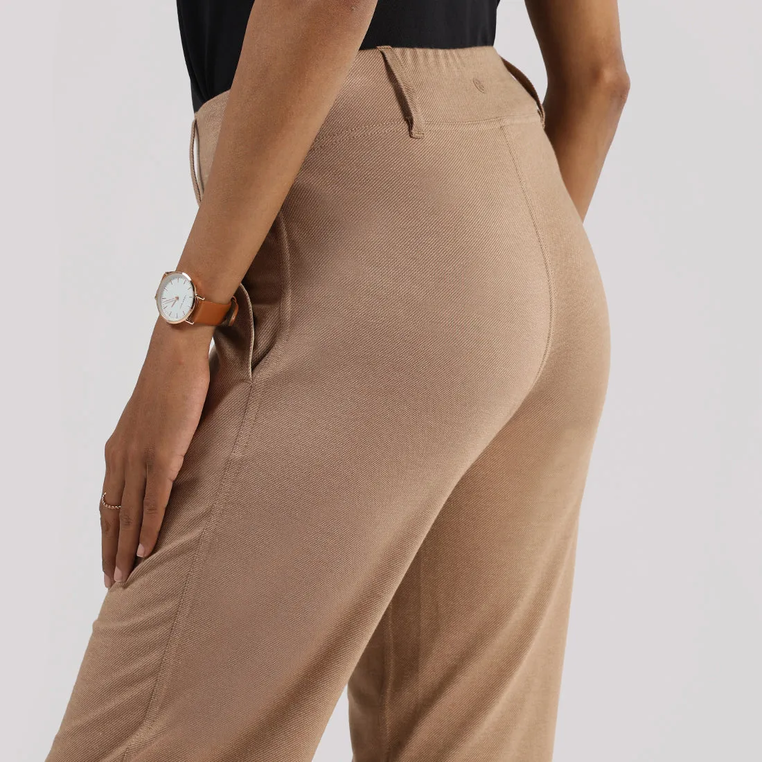 Work-To-Wine Twill Straight Pants