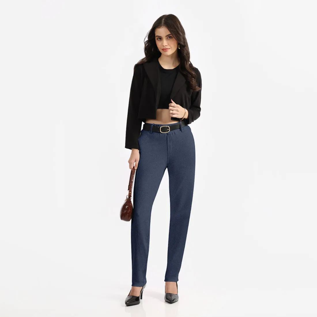 Work-To-Wine Twill Straight Pants