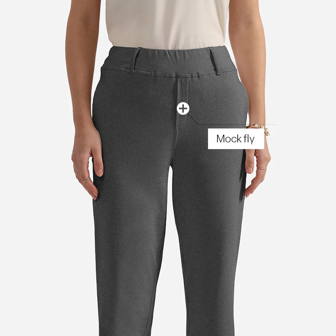 Work-To-Wine Twill Straight Pants