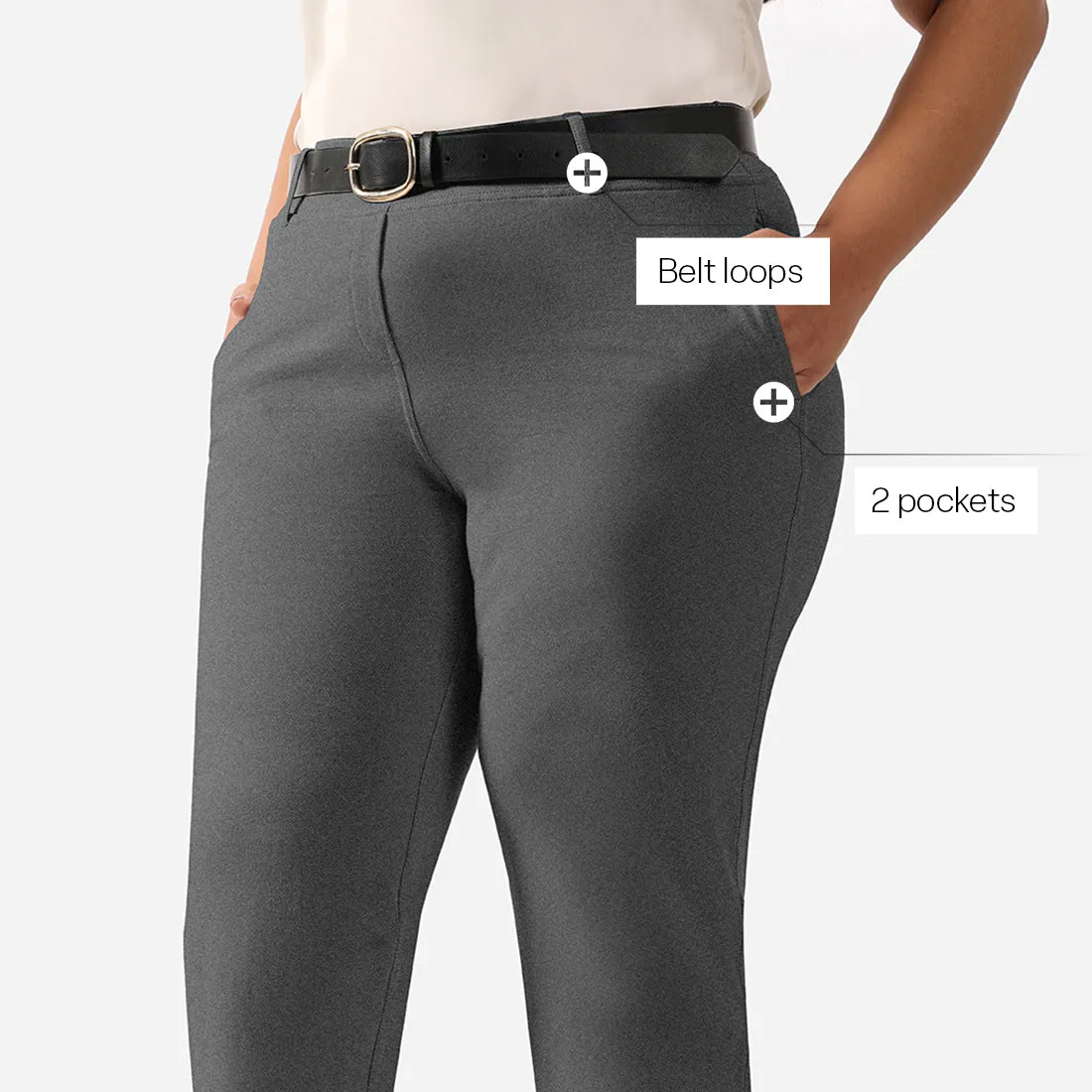 Work-To-Wine Twill Straight Pants