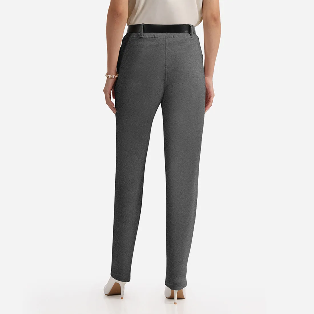 Work-To-Wine Twill Straight Pants