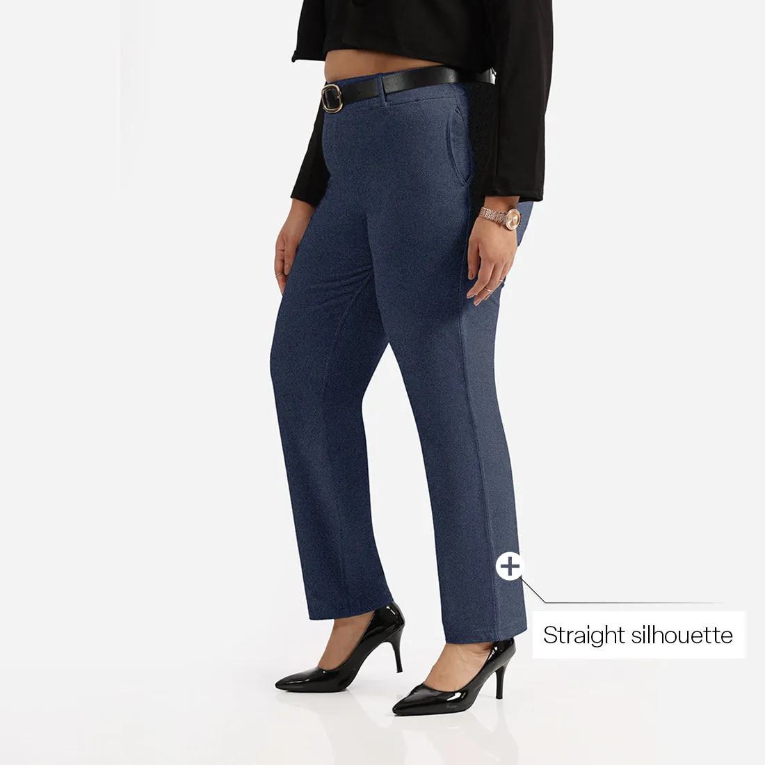 Work-To-Wine Twill Straight Pants