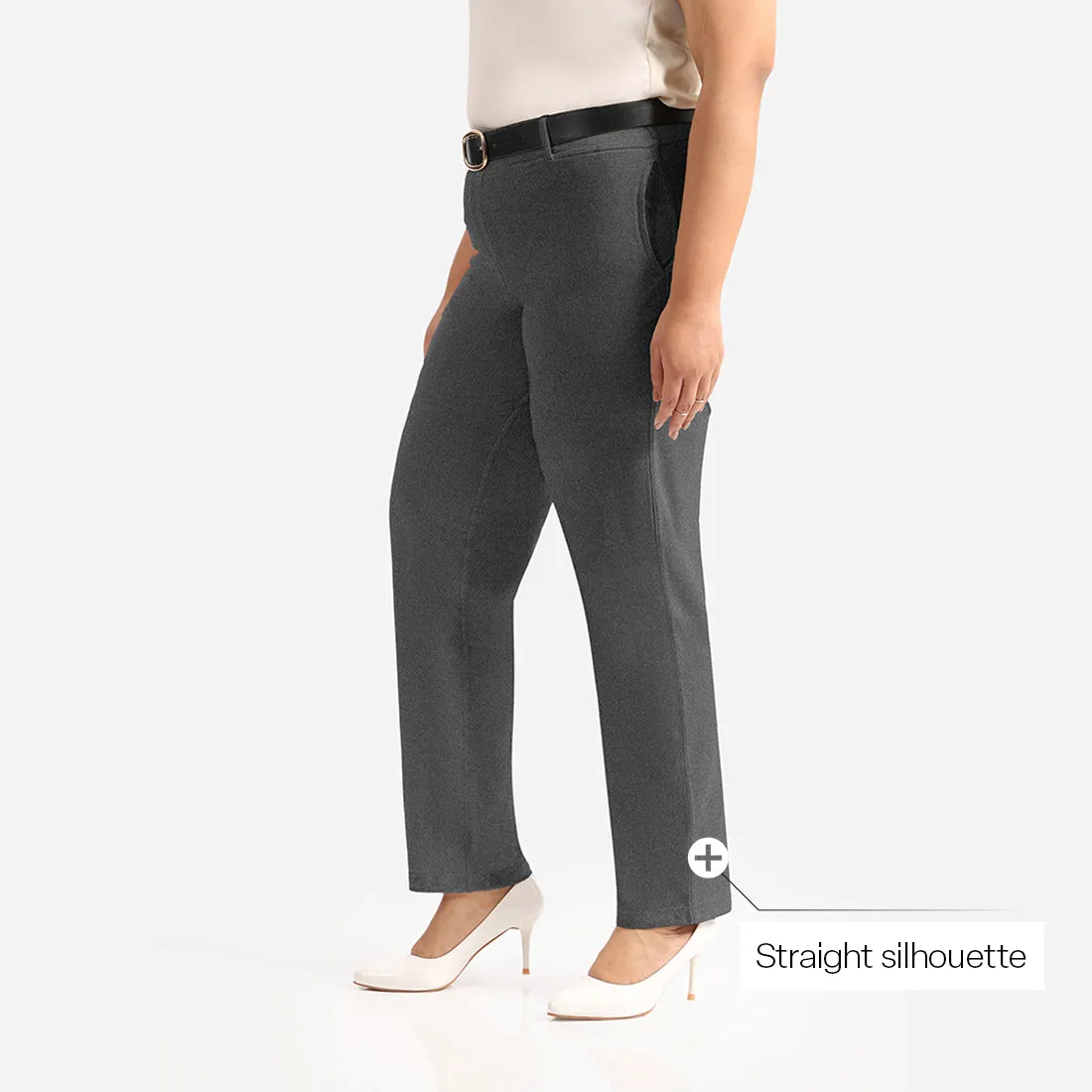 Work-To-Wine Twill Straight Pants