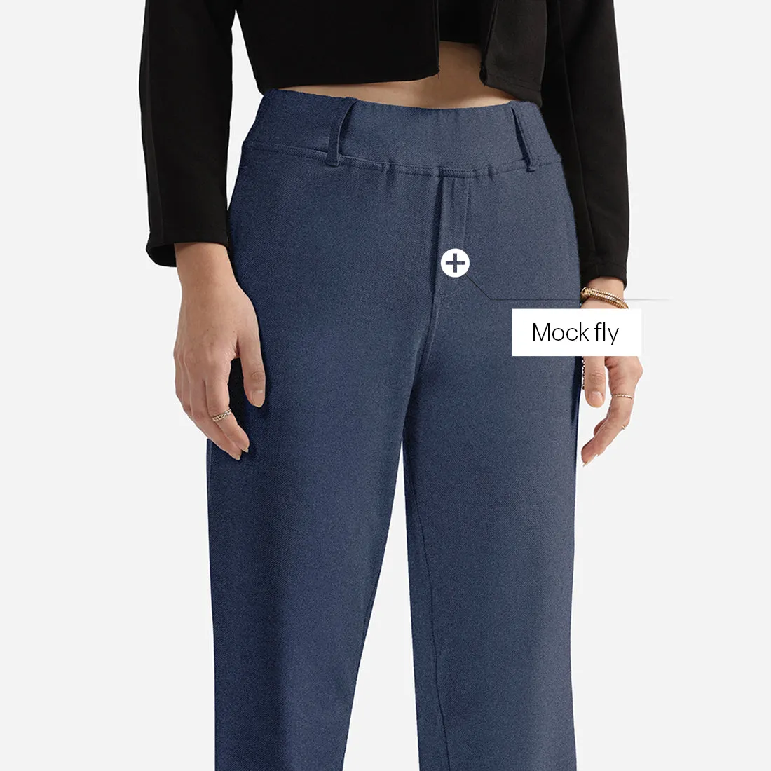 Work-To-Wine Twill Straight Pants