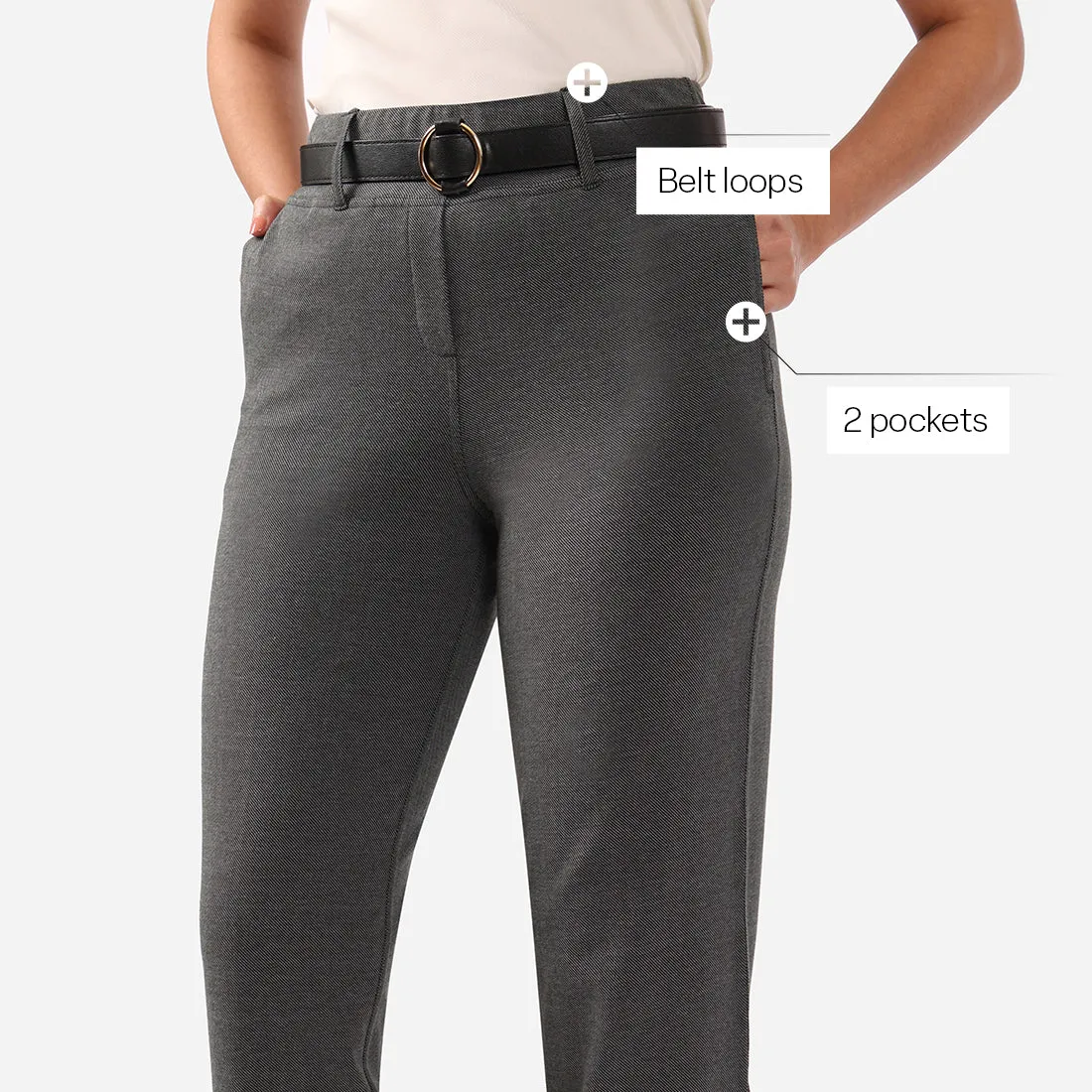 Work-To-Wine Twill Straight Pants