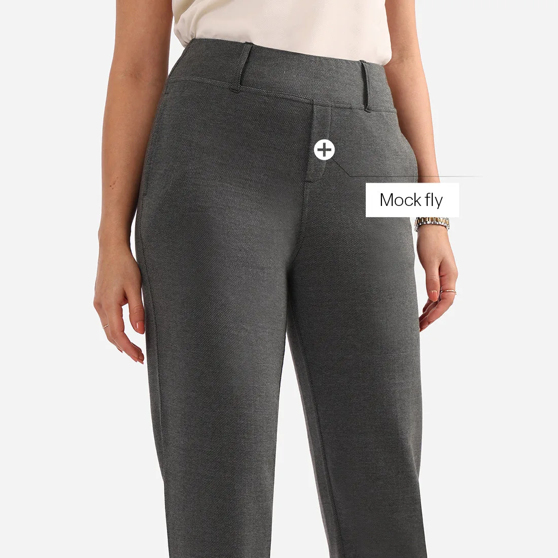 Work-To-Wine Twill Straight Pants